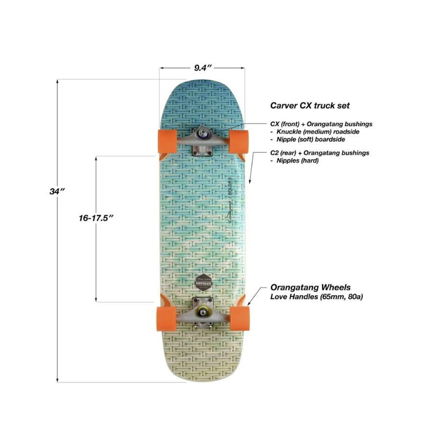 Loaded x Carver Bolsa II CX Truck Complete Surf Skate