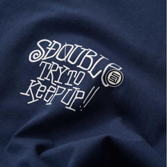 S Double Try To Keep Up T-Shirt Overdye Navy