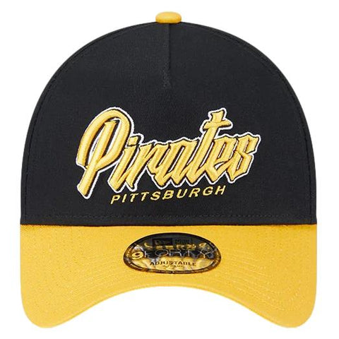 New Era Pittsburgh Pirate 39THIRTY Adjustable A Frame Cap Black / Yellow