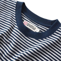 S-Double Pocket Stripe Shirt Navy