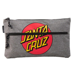 Santa Cruz Classic Dot Pencil Case Grey Marle
