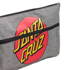 Santa Cruz Classic Dot Pencil Case Grey Marle