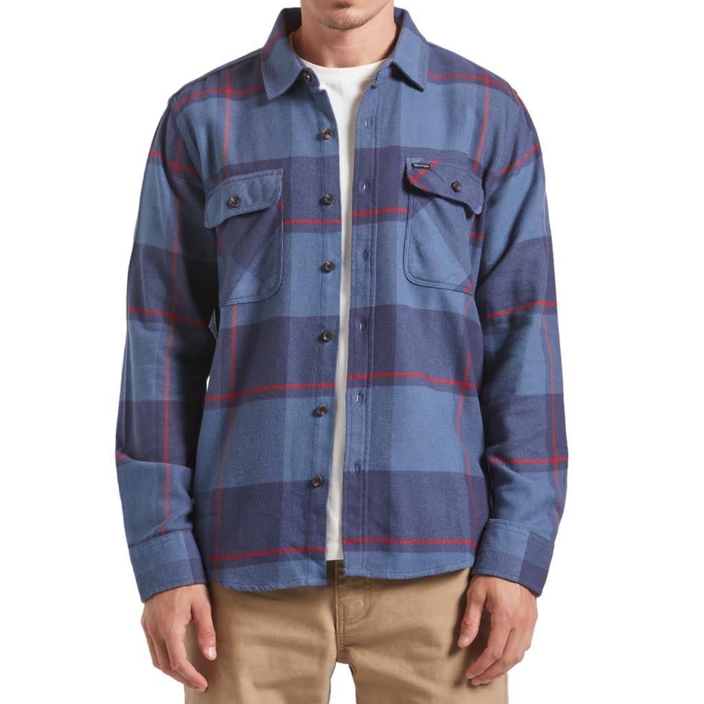 Brixton Bowery Flannel Bering Sea/Mood Indigo/Adrenaline Rush