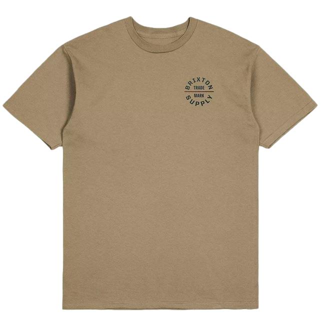 Brixton Oath V S/S Standard T-Shirt - Tiger's Eye/Navy/Mahogany
