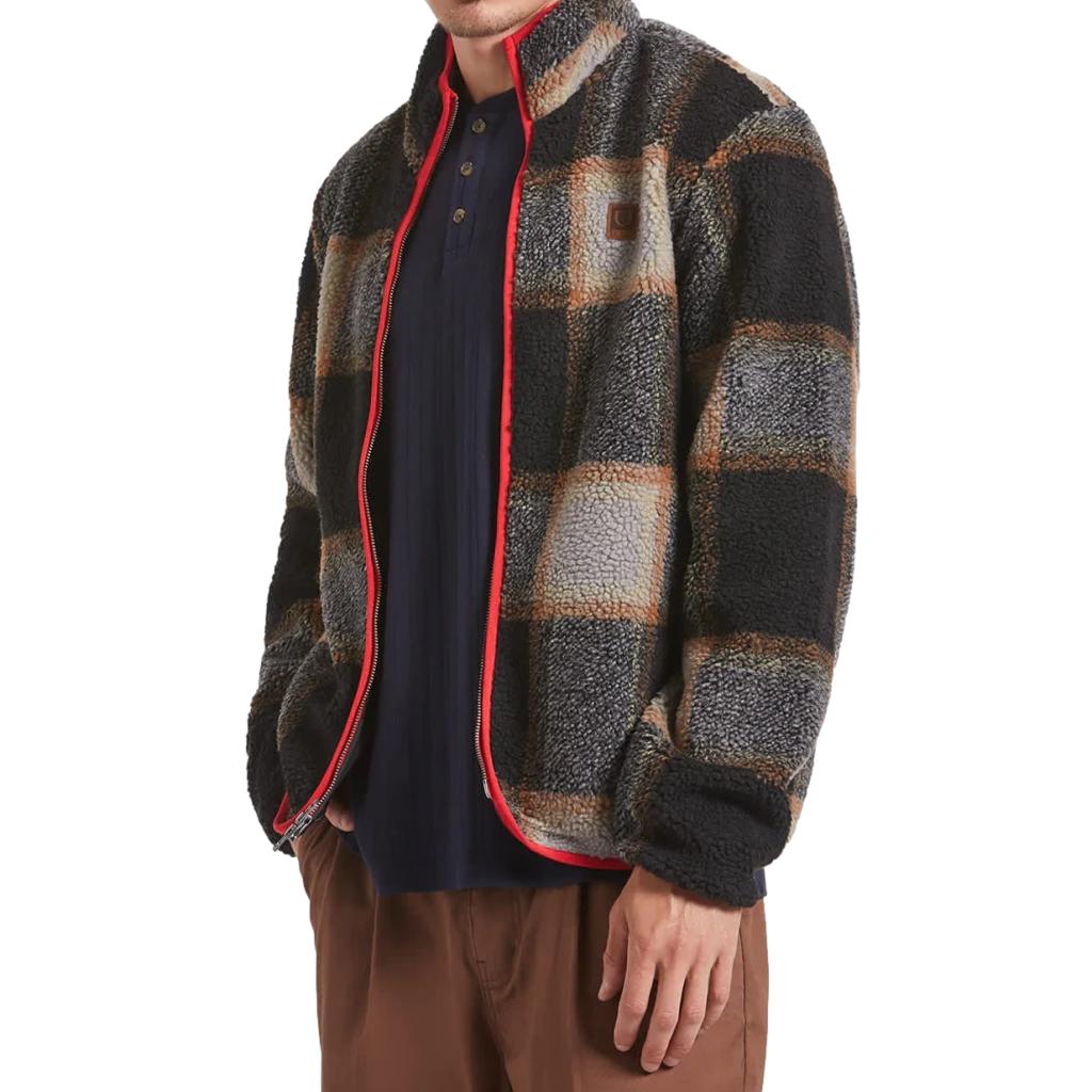 Buffalo Plaid Sherpa Full Zip Jacket