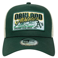 New Era Oakland Athletics MLB Patch Dark Green 9FORTY A-Frame Trucker Adjustable Cap