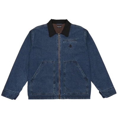 Pass-Port Solid Denim Packers Jacket Dark Indigo