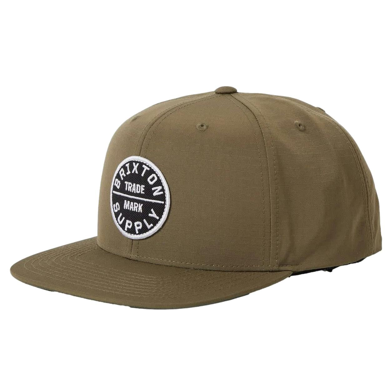 Brixton Oath III Snapback Olive Ripstop