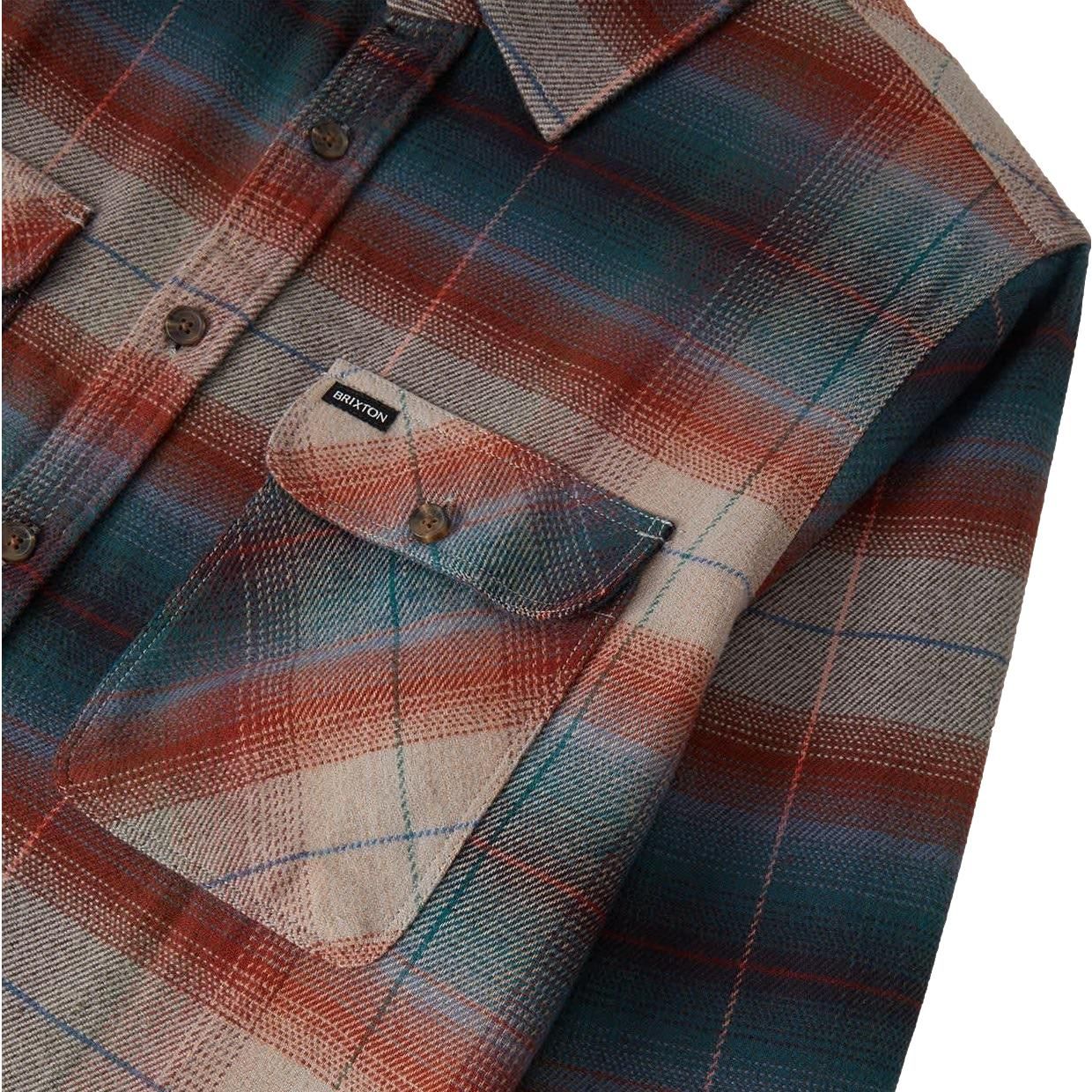Brixton Bowery Flannel Shirt Multi Shadow