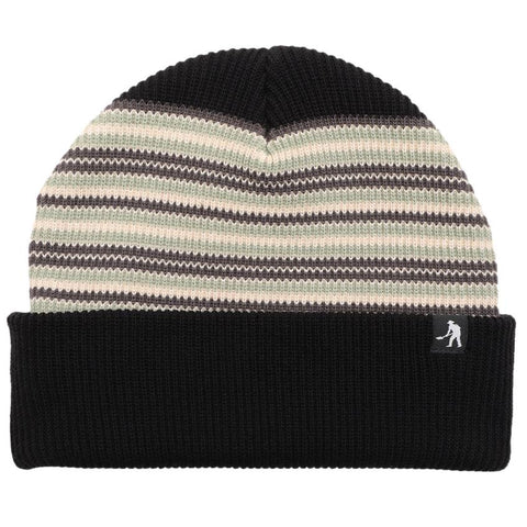 Pass-Port Organic Stripe Beanie Black