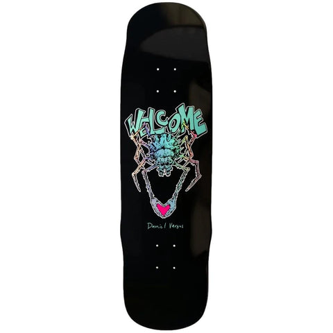 Welcome Skateboards Spidey on Effigy Black 8.8"