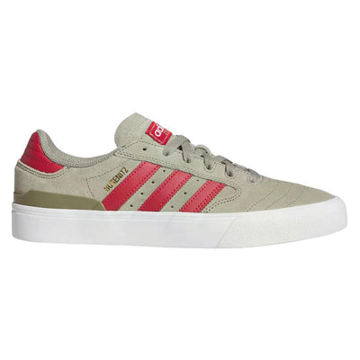 Adidas Busenitz Vulc II Skate Shoe Silver Pebble Green / Red