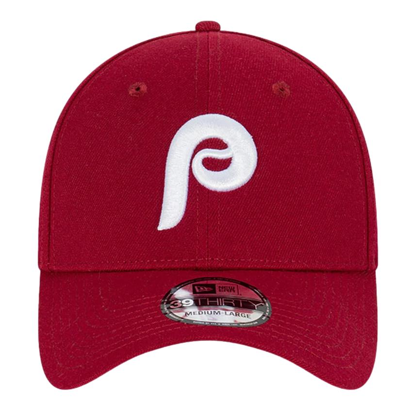 New Era 39THIRTY Philadelphia Phillies Fitted Cap Cardinal Red