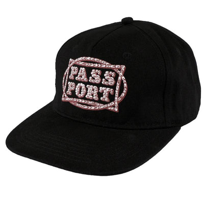Pass-Port Goes Around Cap Black