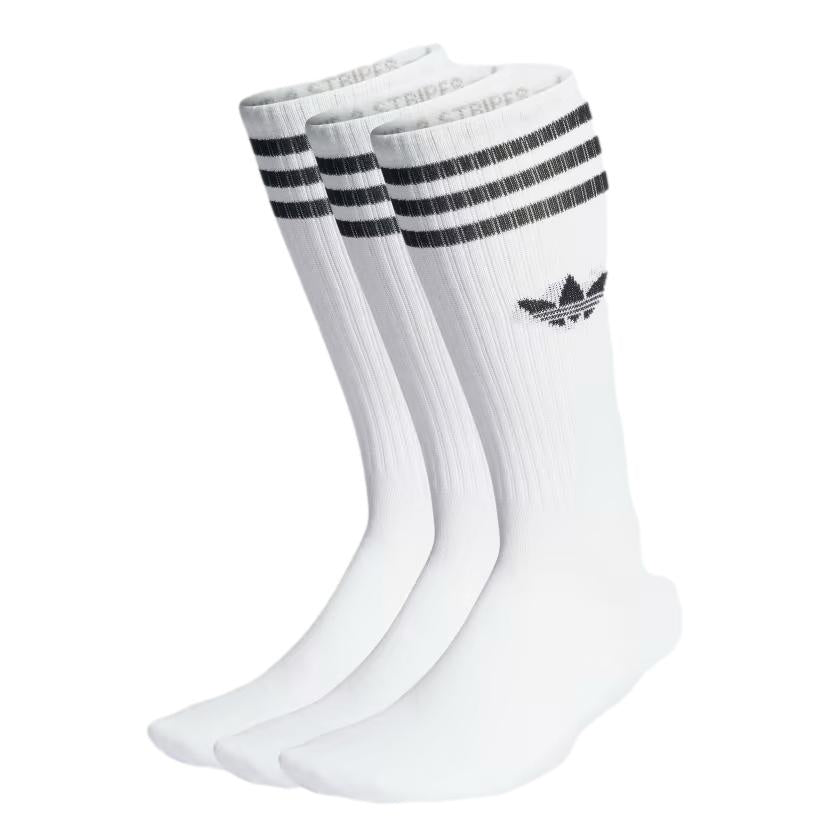 Adidas Solid High Crew Sock White 3 Pack