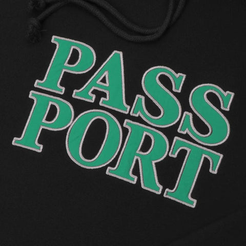 Pass-Port Official Stacked Applique Hood Black