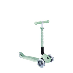 Globber Ecologic Junior Foldable Scooter with Lights - Pistachio