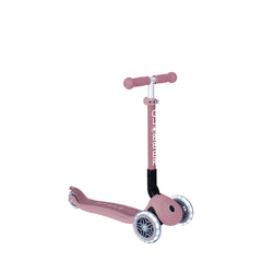 Globber Ecologic Junior Foldable Scooter with Lights - Berry