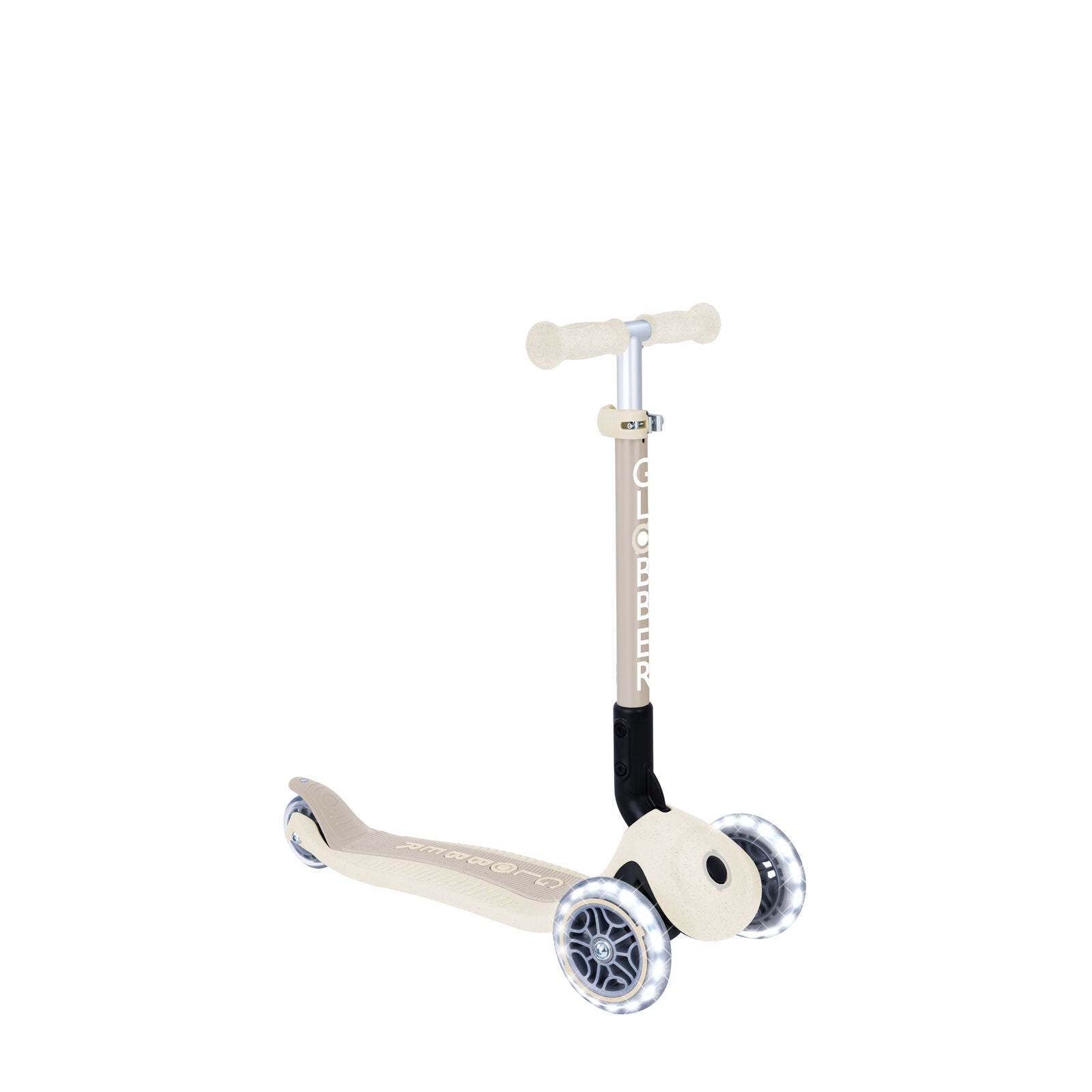 Globber Ecologic Junior Foldable Scooter with Lights - Coconut