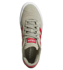 Adidas Busenitz Vulc II Skate Shoe Silver Pebble Green / Red