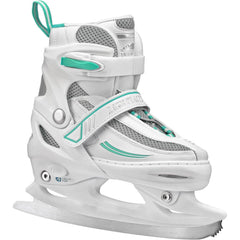 RDS Summit Girls White/ Mint Adjustable Ice Skate
