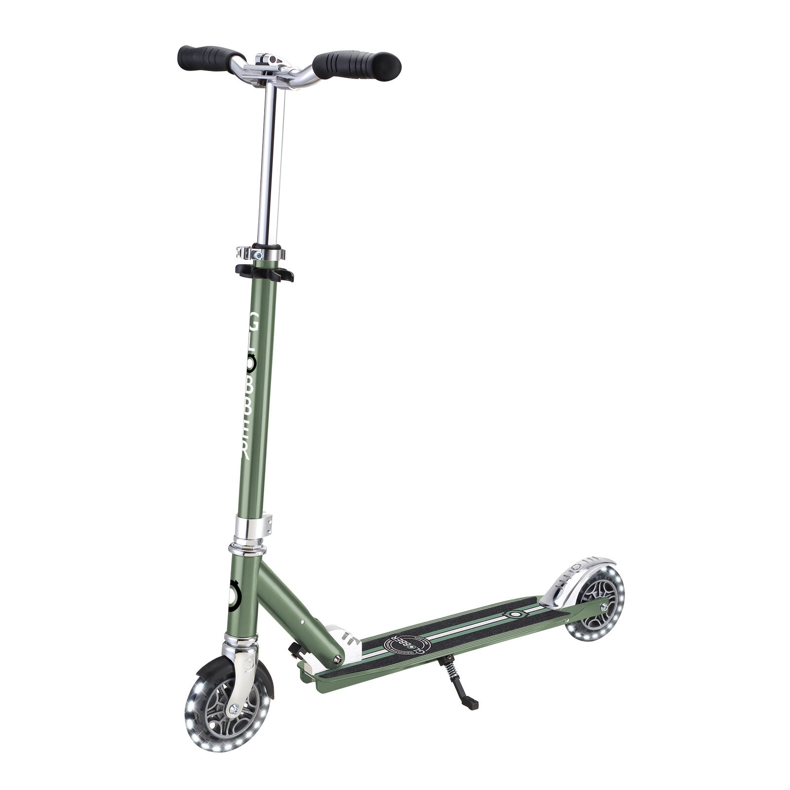 Globber Flow Element Scooter with Lights - Olive
