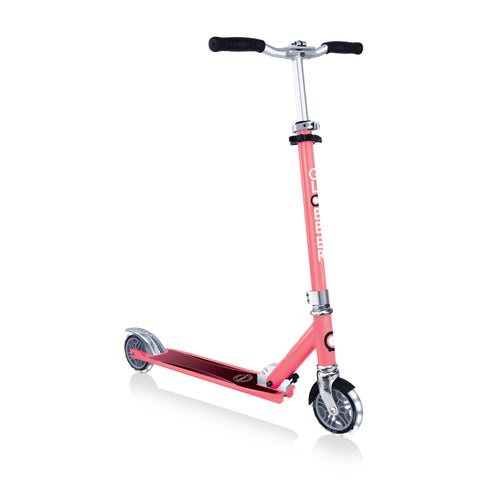 Globber Flow Element Scooter with Lights - Coral Pink
