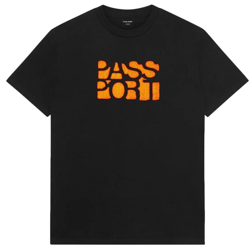 Pass-Port Rough Neg Tee Black