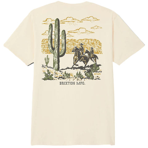 Brixton Kelso Mens Tee Cream
