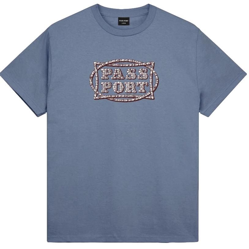 Pass-Port Stone Circle Tee Washed Blue