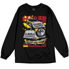 DGK Powersport Long Sleave Tee Black