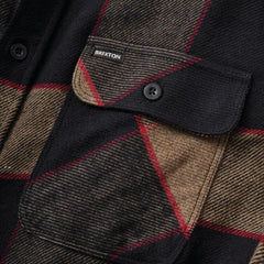 Brixton Bowery Flannel Button Up Heather / Charcoal