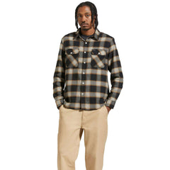 Brixton 20th Anniversary Bowery Flannel Shirt Black / Cream