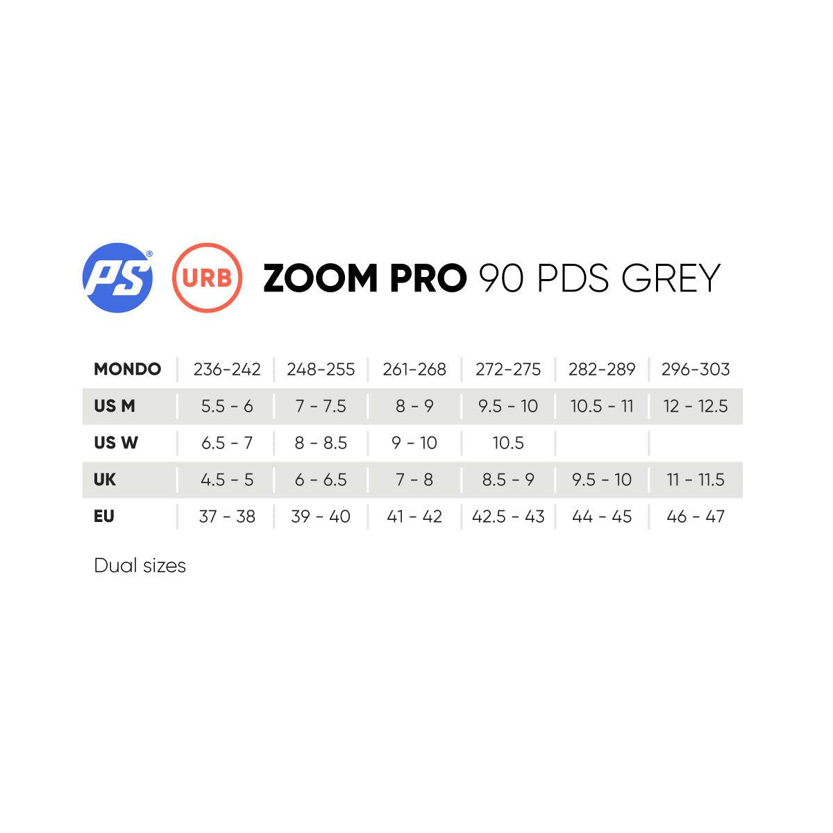 Powerslide Zoom Pro 90 PDS Grey Inline Skates