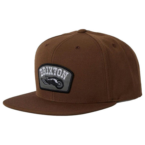 Brixton Roller MP Snapback Cap Pinecone Brown