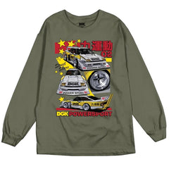 DGK Powersport Long sleeve Tee Military Green