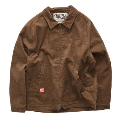 S Double Corduroy Shop Jacket Chocolate