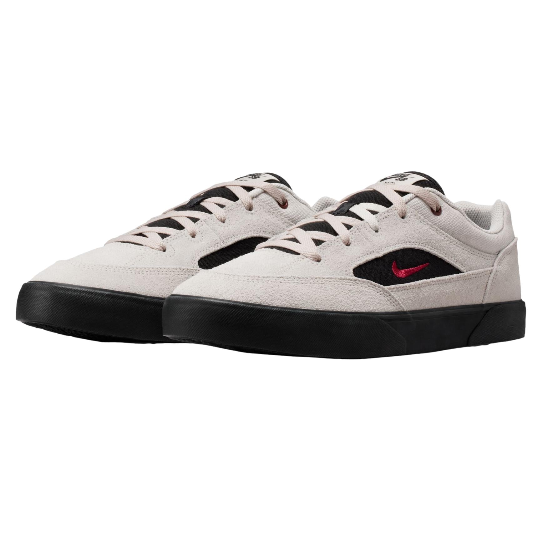 Nike SB Malor Mens Skate Shoe Cream/Black/Red