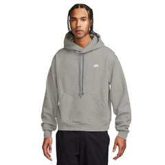 Nike SB Fleece Essential Logo Pullover Hoodie Grey