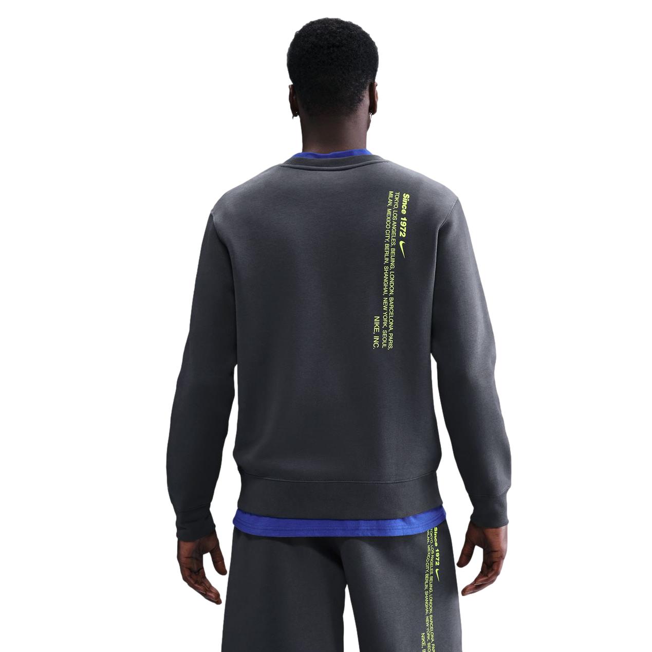 Nike Club Sportswear Crew Anthracite / Volt