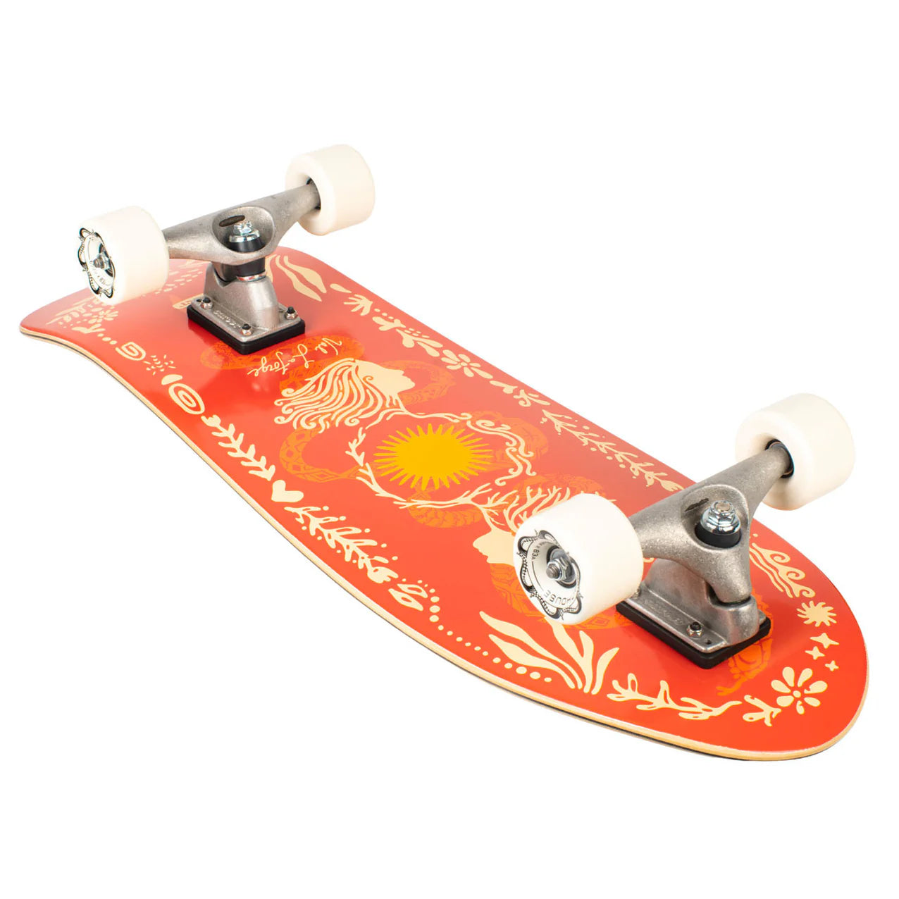 Carver GRLSWIRL Sunflower CX Raw Complete Surf Skate 31" x 10"