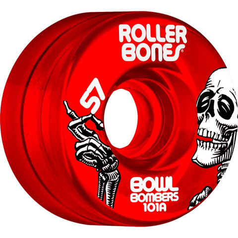 Rollerbones Bowl Bombers Wheels 57mm 101A 8pk Red