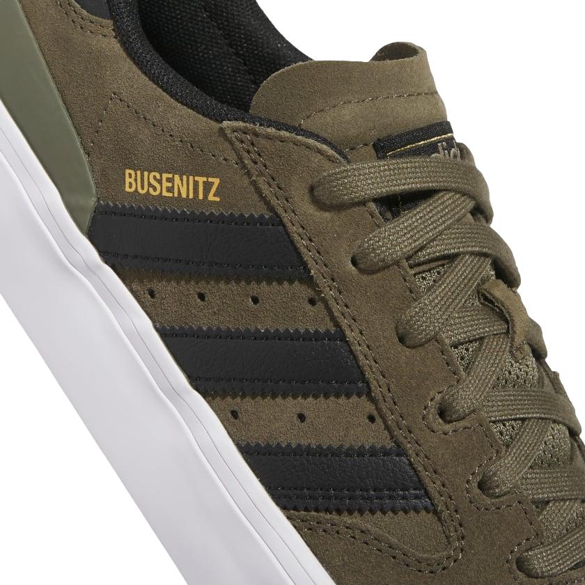 Adidas Busenitz Vulc Mens Shoe Olive Stripe / Black