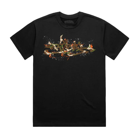 Tribal Gear Camo Splats T-Shirt Black