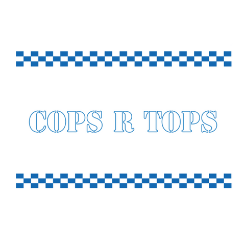 Cops R Tops Eggshell Stickers 50 Pack