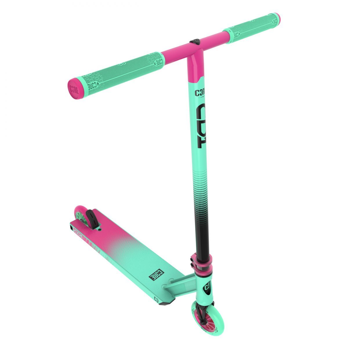 CORE CD1 Duo Complete Stunt Scooter - Teal/Pink
