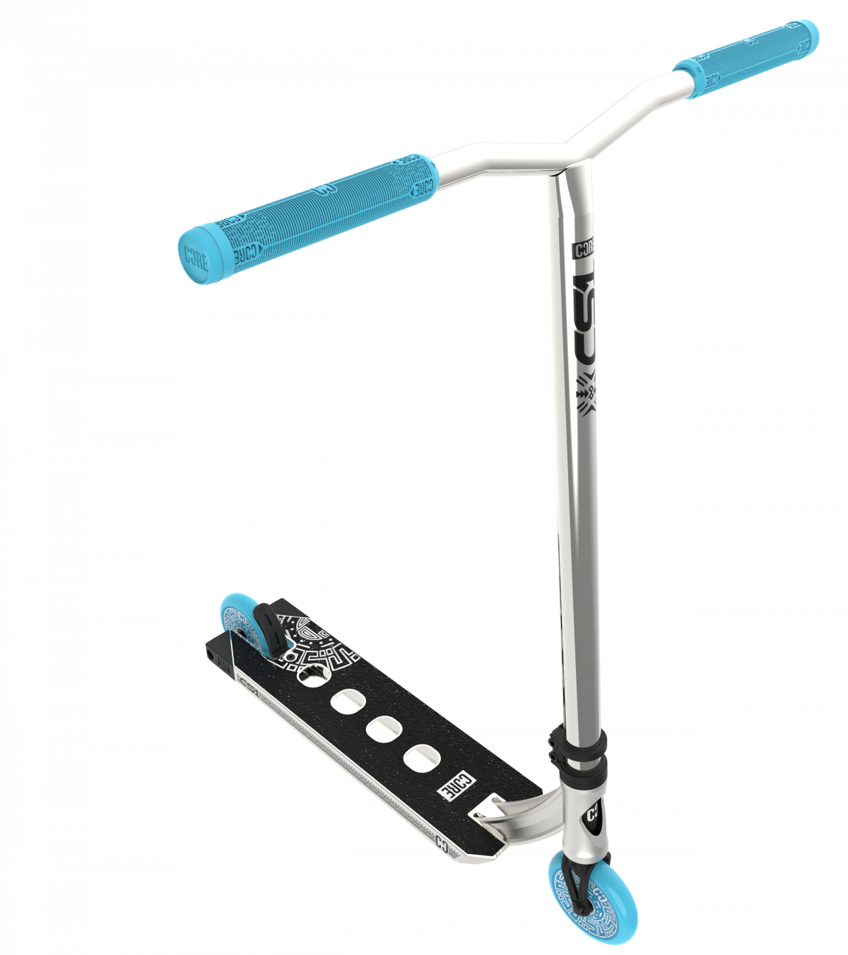 CORE CL1 Light Complete Stunt Scooter - Chrome/Blue
