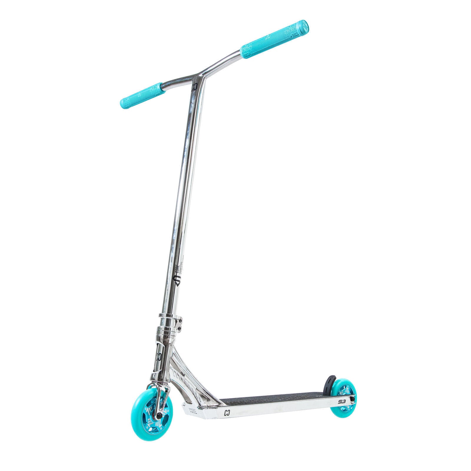 CORE SL3 Mini Complete Stunt Scooter - Chrome/Teal