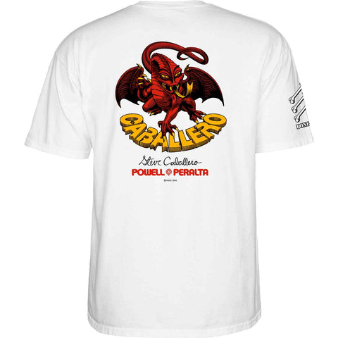 Powell Peralta Bones Brigade 17 Steve Caballero Tee White