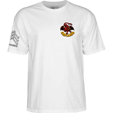Powell Peralta Bones Brigade 17 Steve Caballero Tee White